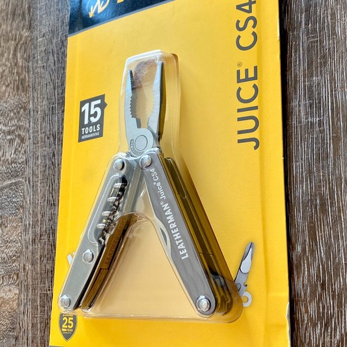 New, Sealed In Blister, Leatherman Juice CS4 Granite Gray multitool. - Picture 3 of 4