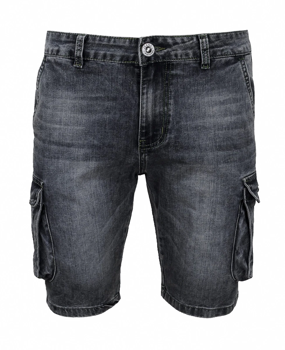 Bermuda jean noir homme sale