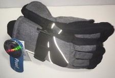 WINTERPROOF UNISEX KIDS INSULATED SNOW GLOVES Size S/M 4-6x Gray NWT Reflective