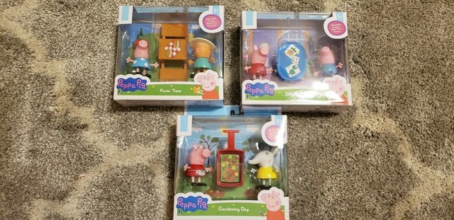Peppa Pig Gardening Day Figure Set NEW Sealed