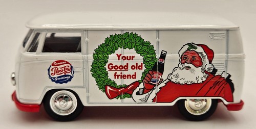 Ledo Days Gone By Pepsi Cola weiß Druckguss VW Volkswagen Bus Van - Bild 3 von 7