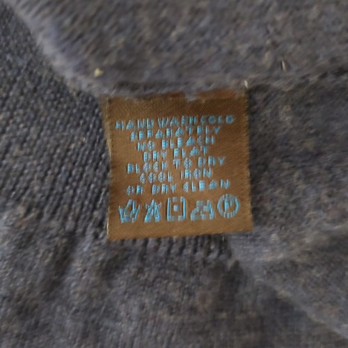 Toscano Sweater Vest Mens XXL 100% Merino Wool Dark Blue Pullover Italy Casual - Picture 8 of 8