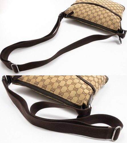 GUCCI GG LOGO MESSENGER UMHÄNGETASCHE SHERRY TASCHE BAG CASUAL ELEGANT BRAUN - Bild 7 von 14