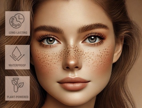 Temporäre Sommersprossen Tattoos – Wasserfeste Sticker für natürlichen Look - Bild 3 von 8