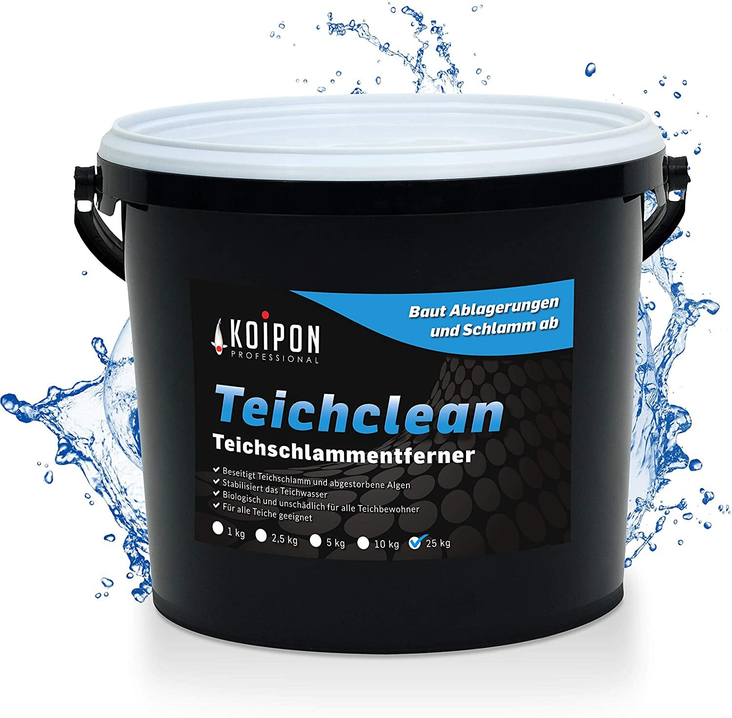 KOIPON® Teichclean Mineralien zum Abbau von Teichschlamm Teichschlammentferner Laatste klus, geweldige prijs