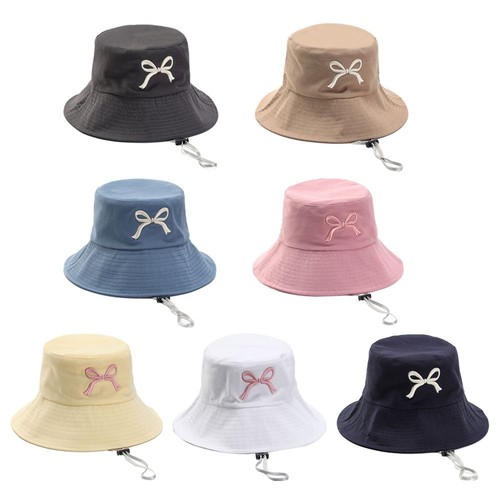 Sun Protection Fisherman Hat Large brim Embroidered Hat Ladies Hat Travel