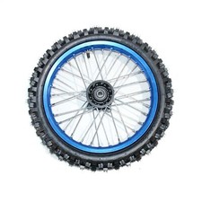 BLUE 15mm Axle 60/100- 14 14" Inch Front Wheel Rim Knobby Tyre PIT PRO Dirt Bike