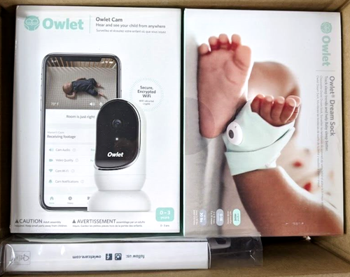 Owlet PS03N55NJ Dream Duo Dream Sock Baby Monitor and HD Camera - Deep Sea Green
