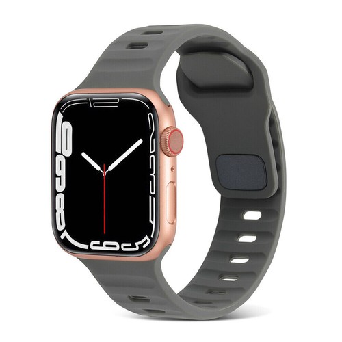 Cinturino Bracciale Silicone Cinturino iWatch per Apple Watch Cinturino Serie Ultra 8 7 6 5 SE - Foto 27 di 35