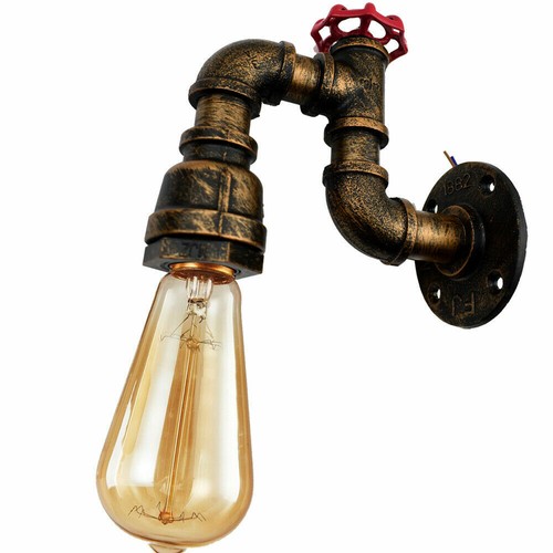 Lampada da parete industriale vintage loft tubo acqua rustico luce da parete steampunk - Foto 55 di 143