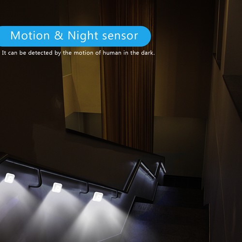 Indoor LED Motion Sensor Closet Light Battery Powered Wall Cabinet Night Lamp - Picture 7 of 12