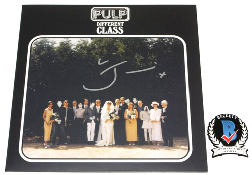 JARVIS COCKER SIGNED PULP 'DIFFERENT CLASS' ALBUM VINYL RECORD BAND BECKETT COA - Picture 3 of 6