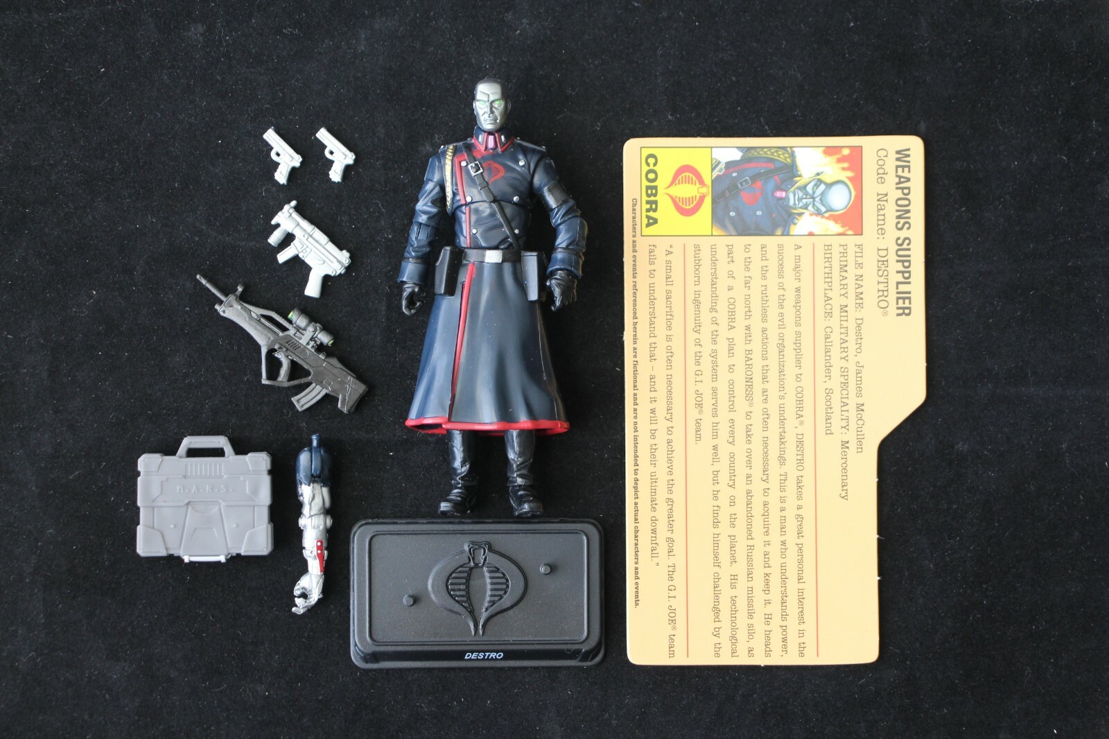 GI Joe Hasbro Resolute Battle Set 7 Pack Destro Figure Complete Mint GI Joe Hasbro Resolute Battle Set 7 Pack Destro Figure Complete Mint