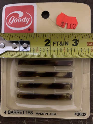 DE COLECCIÓN GOODY PASADORES APRETADOS CAPARAZÓN DE TORTUGA NOS 3603 L02 - Imagen 3 de 3