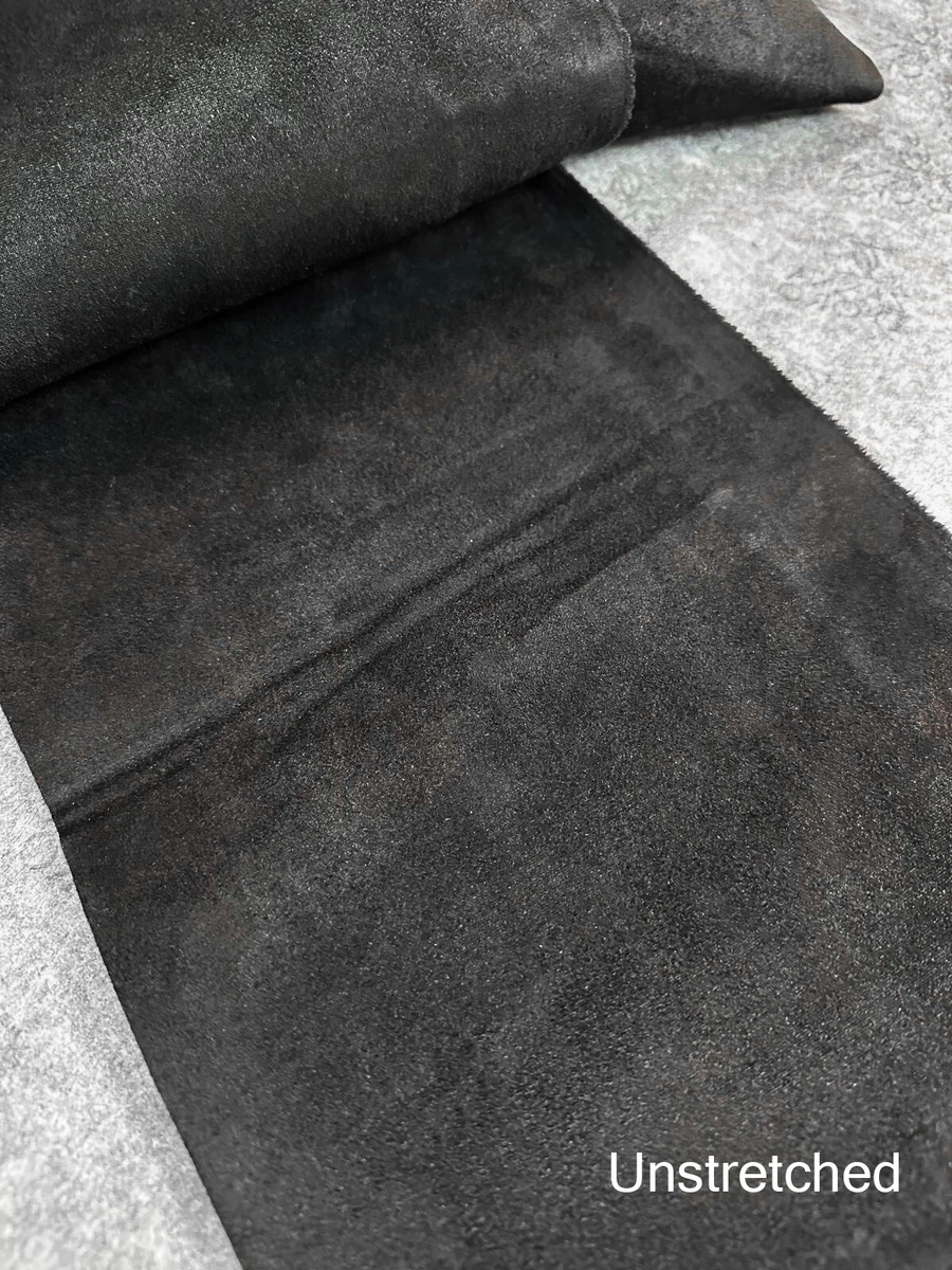BLACK STITCH D GREY SUEDE ROOF HEADLINER COVER FOR