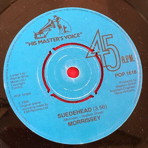 MORRISSEY Suedehead 1988 UK 7" Vinyl Single EXCELLENT original THE SMITHS 45 - Picture 4 of 4