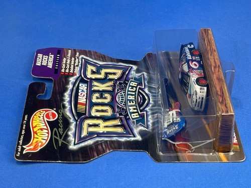 Hot Wheels NASCAR Racing Rocks America #6 Mark Martin Diecast Car & Guitar - NEW - Picture 10 of 17