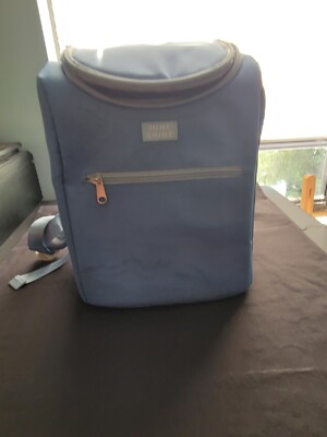 June Shine Insulated Cooler Backpack Marine Blue Adjustable Straps