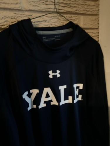UNDER ARMOUR Herren Yale University Heatgear Sweatshirt blau Größe LG Large gebraucht, in einwandfreiem Zustand - Bild 3 von 3