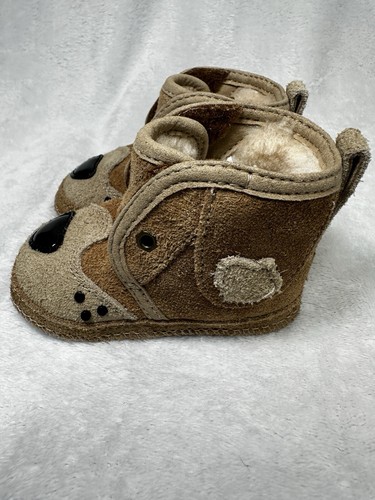 NIB Chestnut Brown UGG Happee Neumel Chukka Bear Puppy Unisex Toddler Boots - Picture 5 of 24