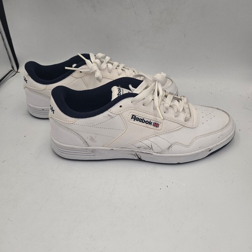 Reebok Club MEMT Men's sneakers White/Navy Leather Memory Tech Size 10 - Picture 4 of 8