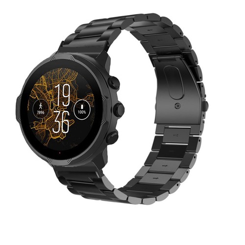 Stainless Steel Watch Band With Adjustable Metal Wristband Double Buckle 24m NOW - Picture 7 of 18