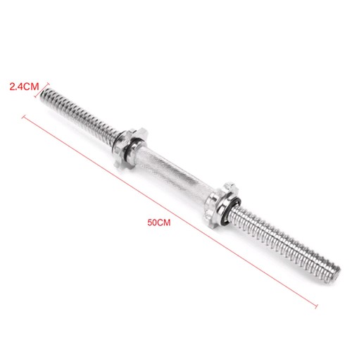 14"-20" Dumbbell Handle Weight Bar Weight Lifting Collars Metal Dumbell Chrome - Picture 6 of 34