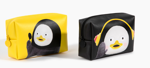 Korean TV Anime Giant Penguin Pengsoo Multipurpose Pouch Makeup Bag Stationery - Picture 3 of 8