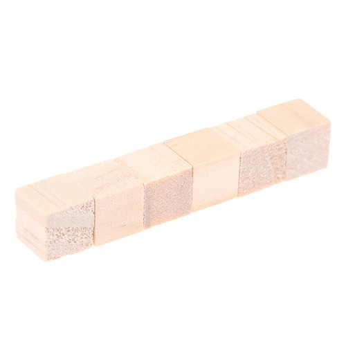 100pcs Unfinished Blank Mini DIY Wooden Square Solid Cubes for Woodwork Crafio - Picture 10 of 11