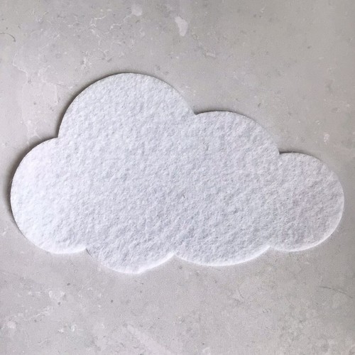 Large Felt Clouds, Baby Mobile Die Cut Clouds - Picture 1 of 9
