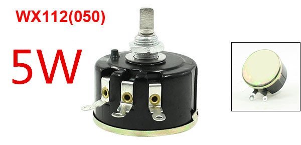 WX050 4.7K Ohm 5W Single Turn Potentiometer Variable Resistor WX112 2pcs