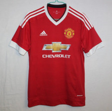 Manchester United Home 2015/2016 Adidas AC1414 Soccer Shirt Football Jersey - S
