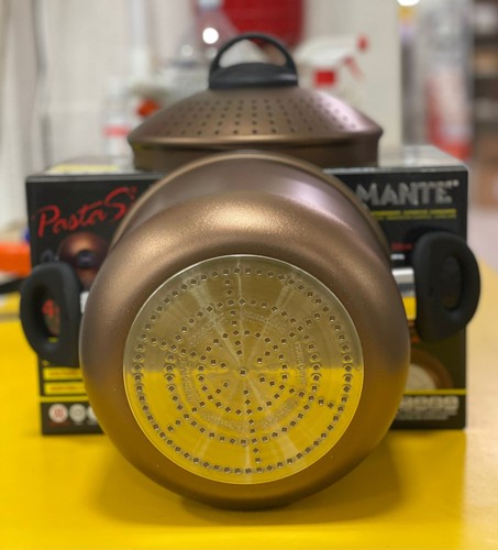 PASTAIOLA PASTA SI DIAMANTE D 20 CM 5 LT  UTILIZZABILE SU TUTTI I PIANI COTTURA - Foto 2 di 5