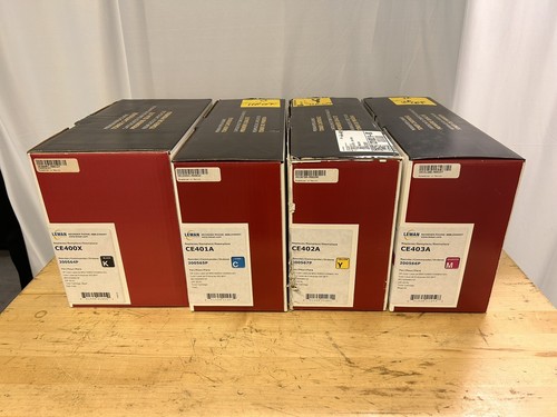 Lot of 4 - Lewan Cyan/Magenta/Yellow/Black Toner CE400X, CE401A, CE402A, CE403A - Picture 1 of 6