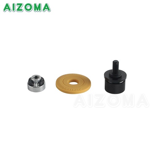 Black Rear Fender Seat Bolt Screw Seat Nut Kit For Harley Dyna Softail Sportster - Picture 15 of 41