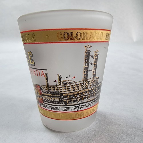 Colorado Belle Laughlin Nevada Shot Glass – Gold Frosted Casino Souvenir - Bild 8 von 15