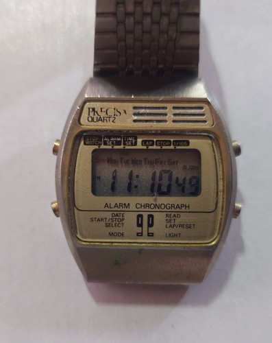 Vintage Precisa Digital Watch LCD Cronograph. Working. New Battery. - Picture 2 of 4