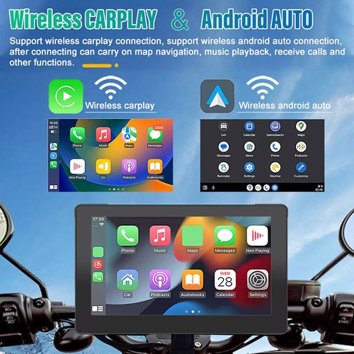 7" IPS Pantalla Táctil Moto Navegador GPS Inalámbrico CarPlay Cámara DVR TPMS - Imagen 5 de 18