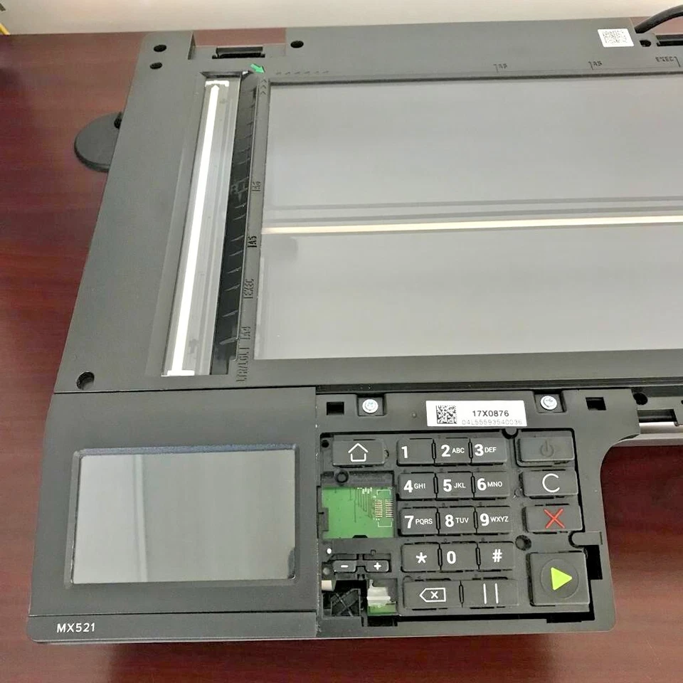 Cama de vidrio con pantalla Lexmark 17X0876 ADF para impresora MX521 Foto 3 de 4