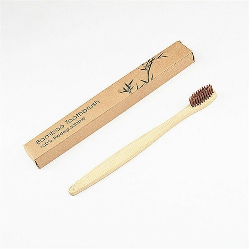 Wooden Toothbrush Healthy Soft Teeth Fibre Eco-Friendly Oral Cleaning 1PC - Picture 10 of 25