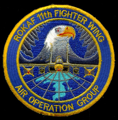 ROKAF Korea Air Force 11th Fighter Wing Air Operations Group Patch