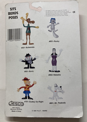 Vintage rocky & Bullwinkle Figures Bendable Jesco 1986 - Picture 4 of 12