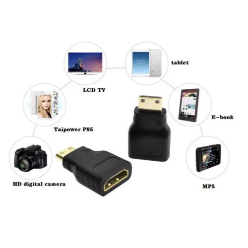 1x Mini HDMI Male to Standard HDMI Female Adapter Gold Plated HDTV 4K 1080P Sale - Picture 11 of 12