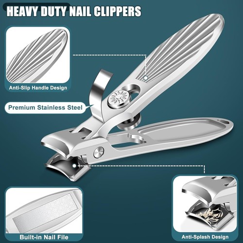 2025 New German Nail Clippers for Men Upgrade Wide Jaw Opening Nail Clippers Wi - Picture 4 of 6