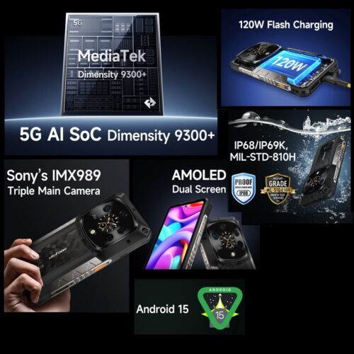 Ulefone Armor 28 Ultra 5G AI Wärmebildgebung Robust Handys 32GB+1TB Dual Screen - Bild 4 von 24