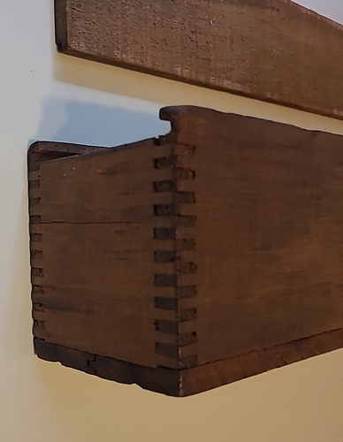 Antique Candle Wood Box Tongue & Groove Primitive Country Slider (b70) - Picture 6 of 24
