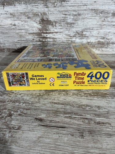 White Mountain Family Time Board Games We Loved 400 piece jigsaw puzzle NEW NIB - Picture 5 of 7