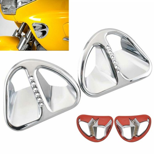 Air Intake Grills Fairing Chrome for Fit Honda Goldwing GL1800 2001-2011 Pair - Picture 1 of 11