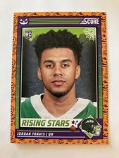 Jordan Travis 2024 Score Halloween Rising Stars Orange Pumpkin #31 NY Jets RC