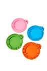 Pet Dog Cat Food Can Lids Tin Covers Reusable Caps Tops Seal Fresh Storage x 4